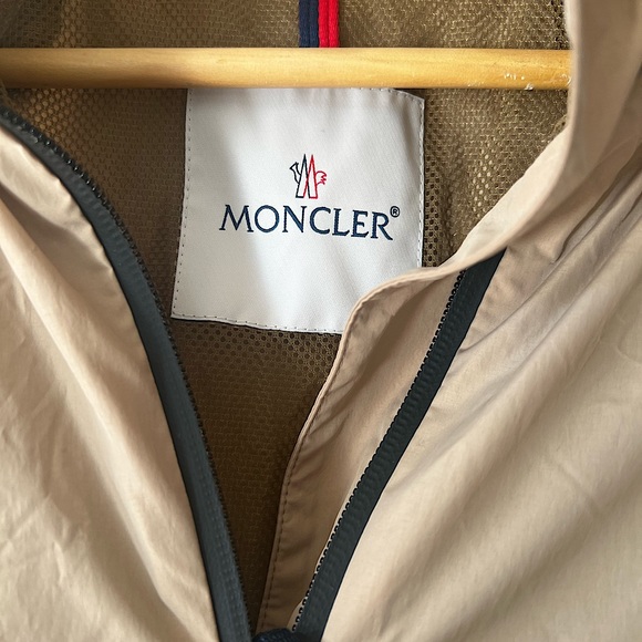 Moncler light beige color raine rain jacket jacket